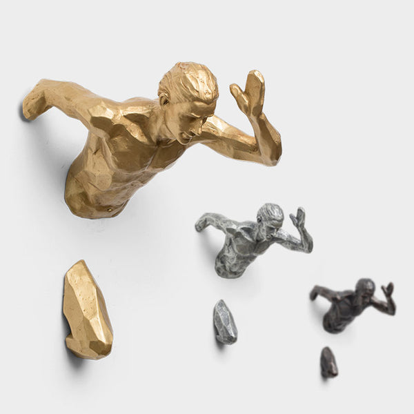 Running Man Wandskulptur