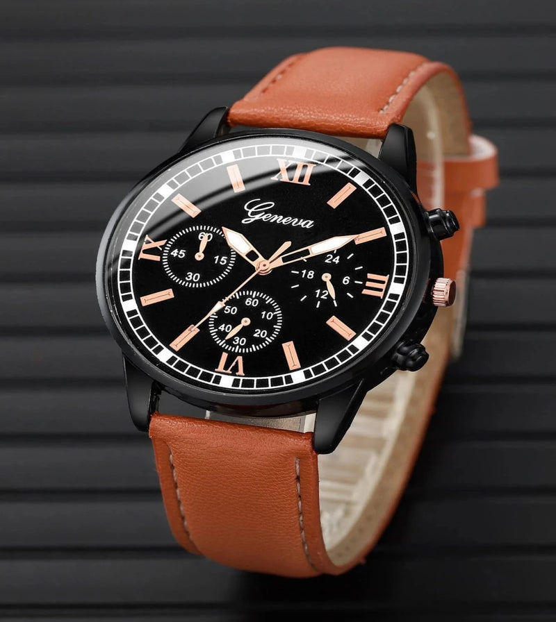 Genf Luxus-Quarz-Casual-Uhr
