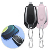 Mini Schlüsselanhänger Powerbank Ladegerät 1500mAh